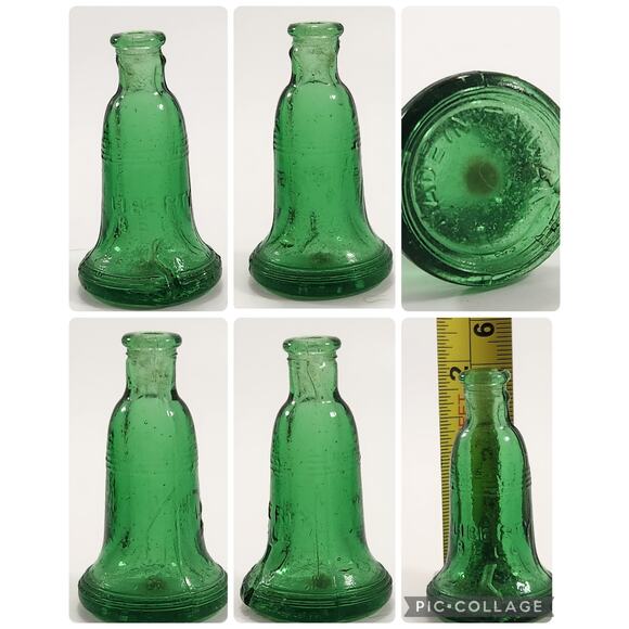 Vintage Miniature Collectible Lot – Green Glass Bottles, Buddha, Glass Dolphin - Picture 10 of 10